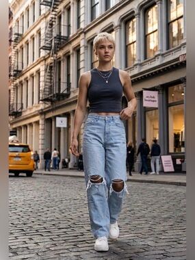 WILD FABLE DISTRESSED JEANS
